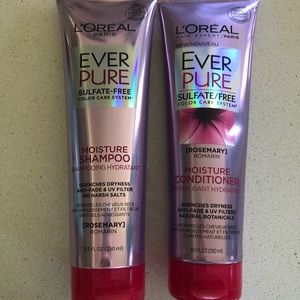 L’Oréal ever pure color care shampoo conditioner